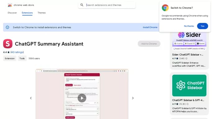 ChatGPT Summary Assistant — бесплатная нейросеть для суммаризации текста, для повышения продуктивности, для помощи в образовании.