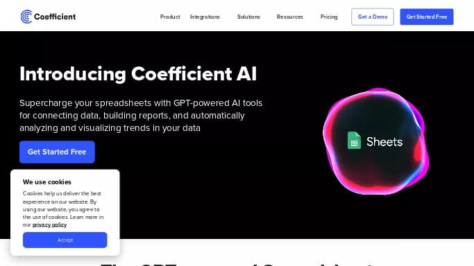 Coefficient — платная нейросеть для таблиц и PDF. Бесплатная версия с ограниченным функционалом, есть платные тарифы.