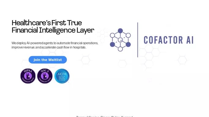Cofactor AI — платная нейросеть в медицине.