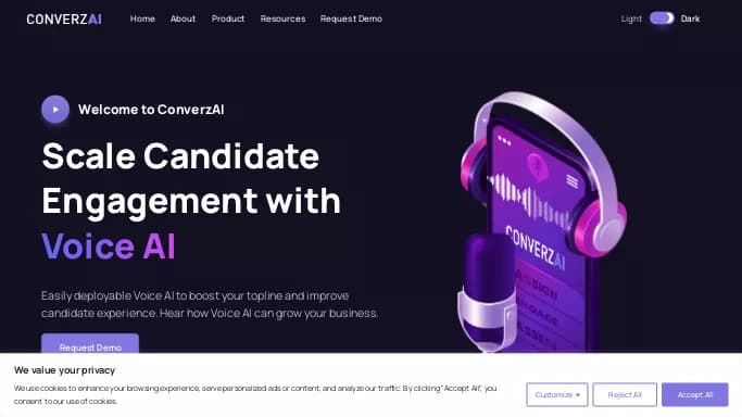 ConverzAI — платная нейросеть помогающие в управлении персоналом.