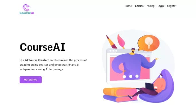 CourseAI — бесплатная нейросеть для помощи в образовании. Бесплатная версия с ограниченным функционалом, есть платные тарифы.