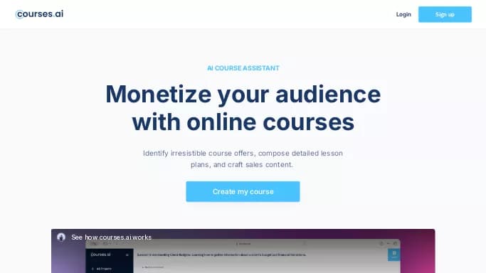 Courses AI — бесплатная нейросеть для помощи в образовании. Бесплатная версия с ограниченным функционалом, есть платные тарифы.