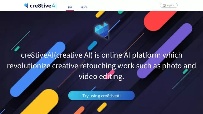 Cre8tiveAI — бесплатная нейросеть для редактирования видео. Бесплатная версия с ограниченным функционалом, есть платные тарифы.
