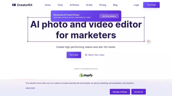 AI Product Photos — платная нейросеть для маркетинга, для редактирования изображений. Бесплатная версия с ограниченным функционалом, есть платные тарифы.