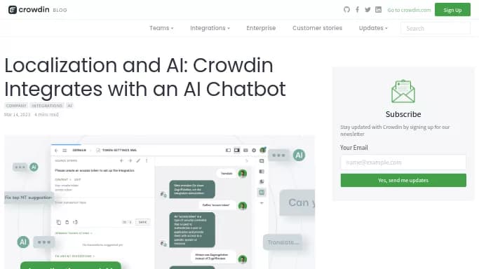Crowdin AI — бесплатная нейросеть для перевода. Бесплатная версия с ограниченным функционалом, есть платные тарифы.