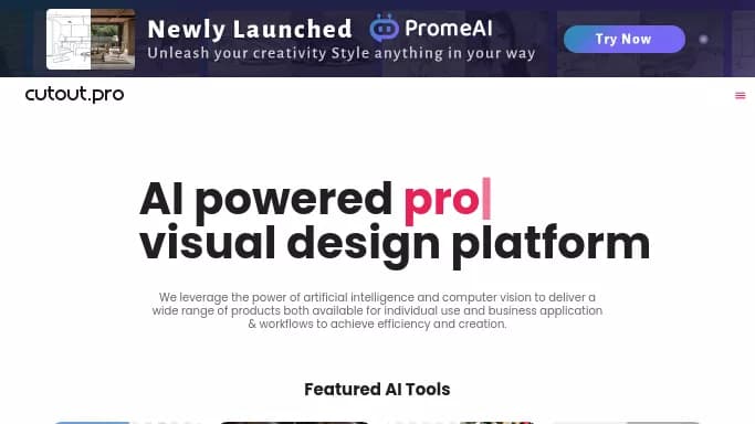 Cutout Pro — бесплатная нейросеть для создания изображений, для редактирования изображений. Бесплатная версия с ограниченным функционалом, есть платные тарифы.