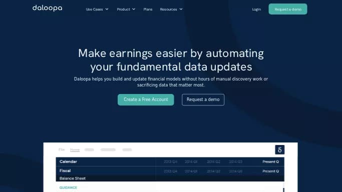 Daloopa — платная нейросеть для работы с финансами.