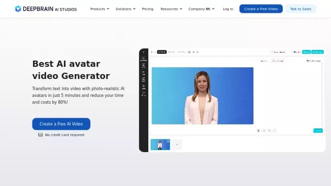 AI Studios — платная нейросеть для создания видео. Бесплатная версия с ограниченным функционалом, есть платные тарифы.