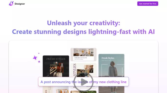 Microsoft Designer — бесплатная нейросеть для создания изображений, для маркетинга. Бесплатная версия с ограниченным функционалом, есть платные тарифы.