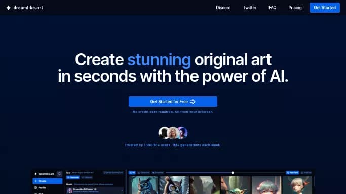 Dreamlike Art — бесплатная нейросеть для создания изображений. Бесплатная версия с ограниченным функционалом, есть платные тарифы.