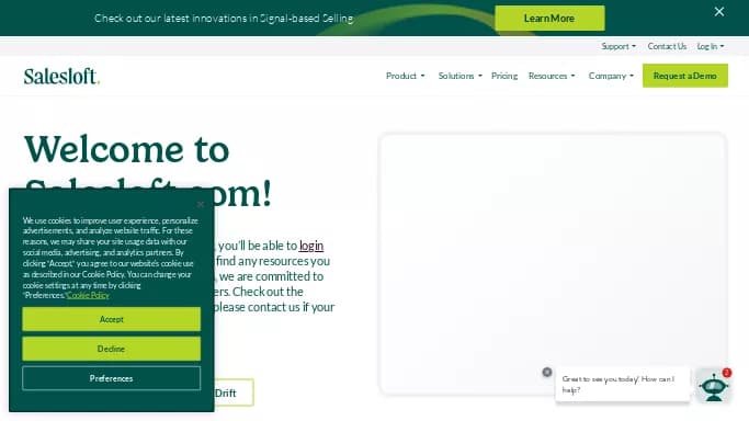 Drift — платная нейросеть для маркетинга, — чат-бот. Бесплатная версия с ограниченным функционалом, есть платные тарифы.