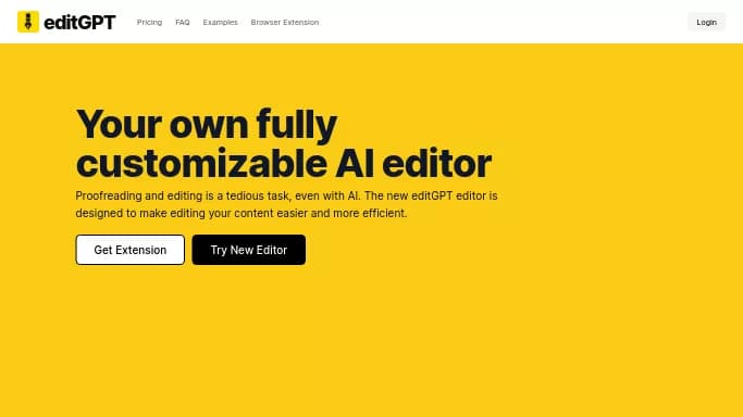 EditGPT — бесплатная нейросеть , расширения ChatGPT.