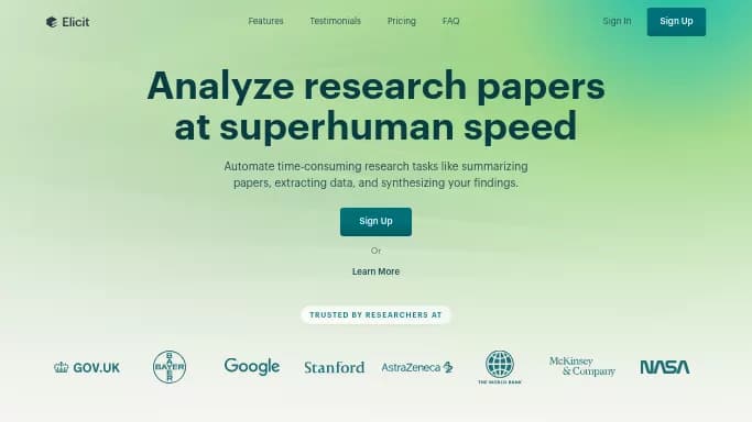 Elicit — бесплатная нейросеть для помощи в образовании, для научно-исследовательской деятельности, для суммаризации текста, для повышения продуктивности. Бесплатная версия с ограниченным функционалом, есть платные тарифы.