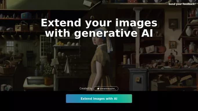 ExtendImageAI — бесплатная нейросеть для создания изображений, для редактирования изображений. Бесплатная версия с ограниченным функционалом, есть платные тарифы.