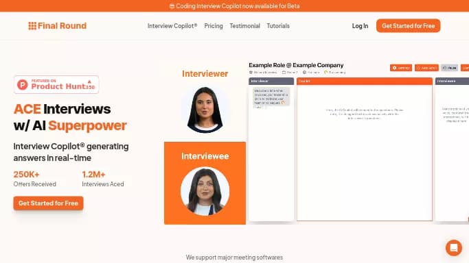 Final Round — бесплатная нейросеть помогающие в управлении персоналом. Бесплатная версия с ограниченным функционалом, есть платные тарифы.
