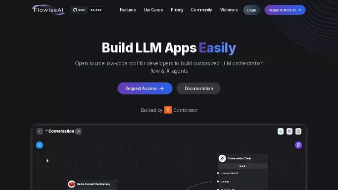 FlowiseAI — бесплатная нейросеть для разработки программного обеспечения, для no Code/Low Code разработки.