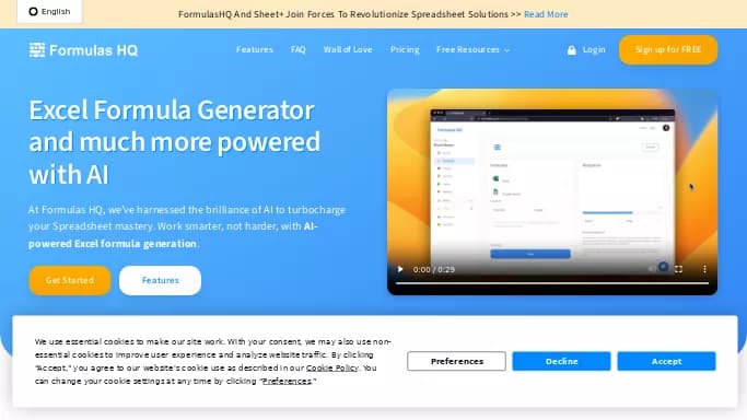 Formulas HQ — бесплатная нейросеть для таблиц и PDF, для помощи в образовании. Бесплатная версия с ограниченным функционалом, есть платные тарифы.