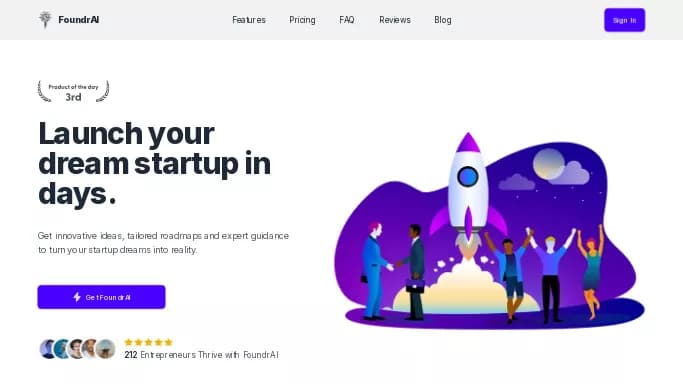 FoundrAI — платная нейросеть для маркетинга. Бесплатная версия с ограниченным функционалом, есть платные тарифы.