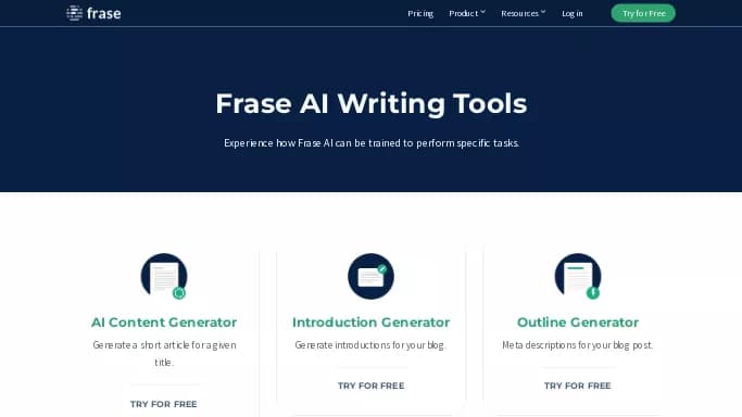 Frase — платная нейросеть для копирайтинга, для маркетинга. Бесплатная версия с ограниченным функционалом, есть платные тарифы.