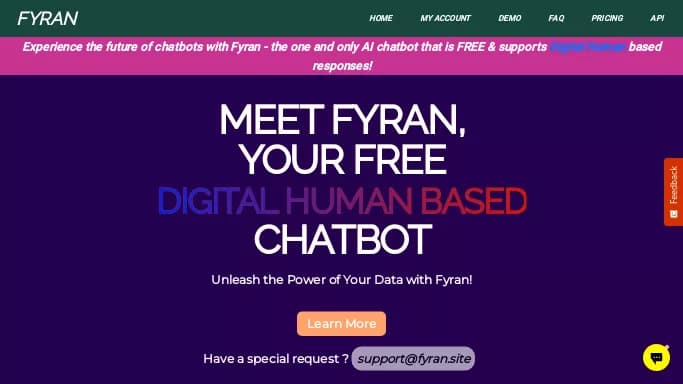 FYRAN — бесплатная нейросеть для маркетинга. Бесплатная версия с ограниченным функционалом, есть платные тарифы.