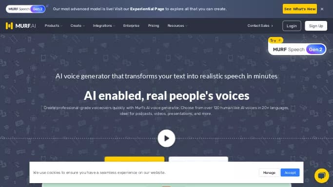 Murf — платная нейросеть для создания голоса, для помощи в образовании, для маркетинга.