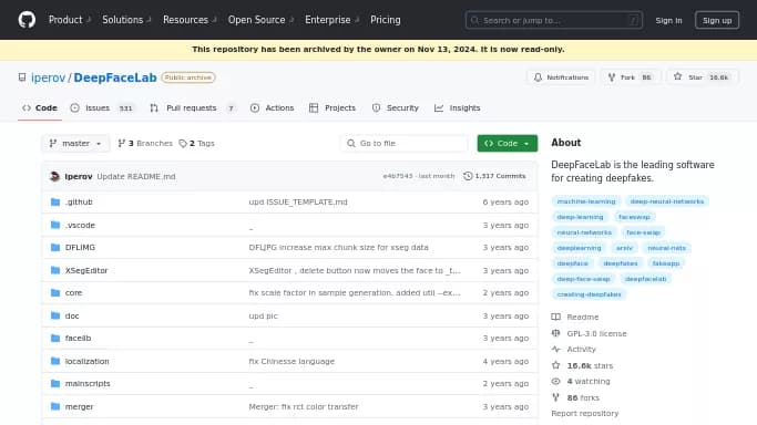 DeepFaceLab — бесплатная нейросеть для дипфейк(deepfake), Open Source, для редактирования видео.