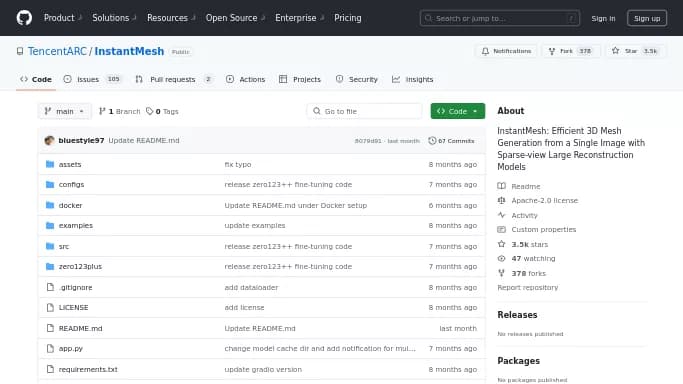 InstantMesh 3D — бесплатная нейросеть для 3D и анимации, Open Source.