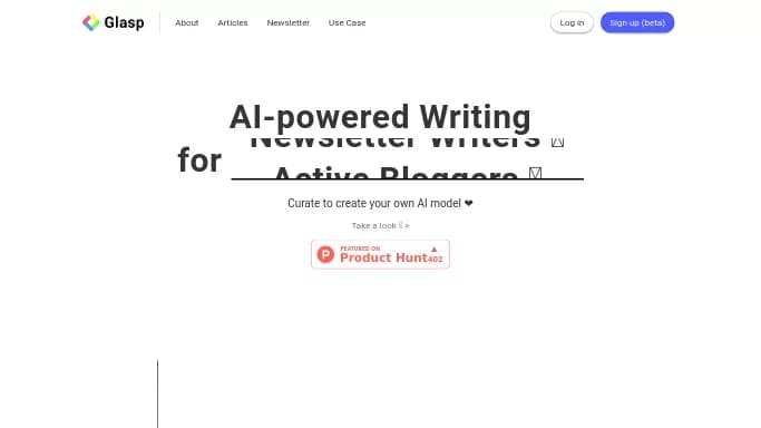 Glasp — бесплатная нейросеть для маркетинга, в области памяти.