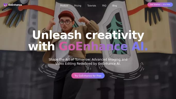 GoEnhance AI — платная нейросеть для редактирования видео.