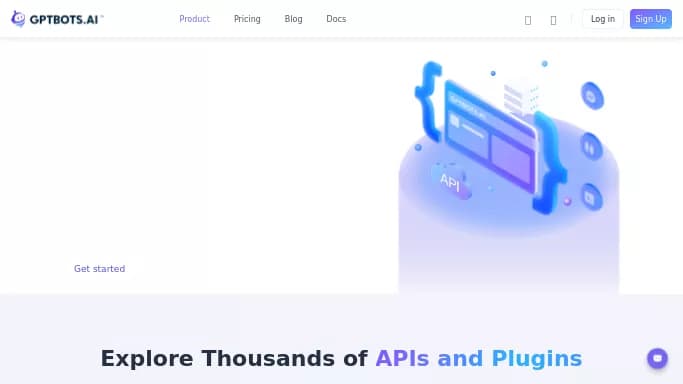 GPTBots.ai — бесплатная нейросеть — чат-бот, для анализа данных, для разработки программного обеспечения, , модели LLM. Бесплатная версия с ограниченным функционалом, есть платные тарифы.