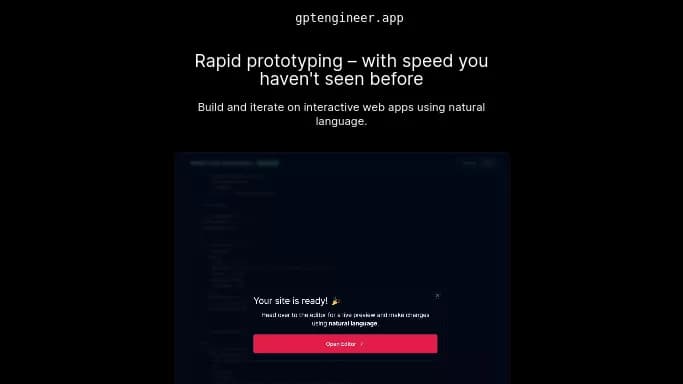 GPT Engineer — бесплатная нейросеть для разработки программного обеспечения, Open Source.
