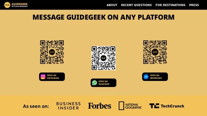 GuideGeek — бесплатная нейросеть для повышения продуктивности, для путешествий.