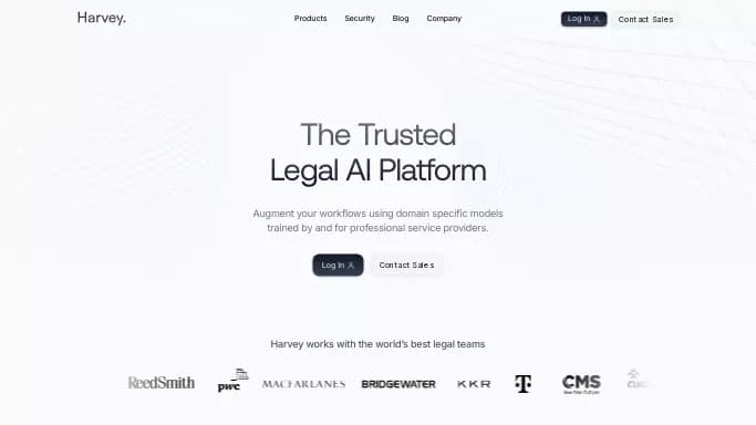 Harvey — платная нейросеть в области права, для научно-исследовательской деятельности, для помощи в автоматизации.