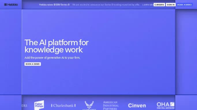 Hebbia AI — платная нейросеть для маркетинга, для анализа данных. Бесплатная версия с ограниченным функционалом, есть платные тарифы.