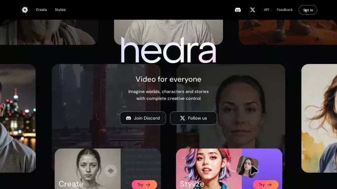 Hedra AI — бесплатная нейросеть для создания видео.