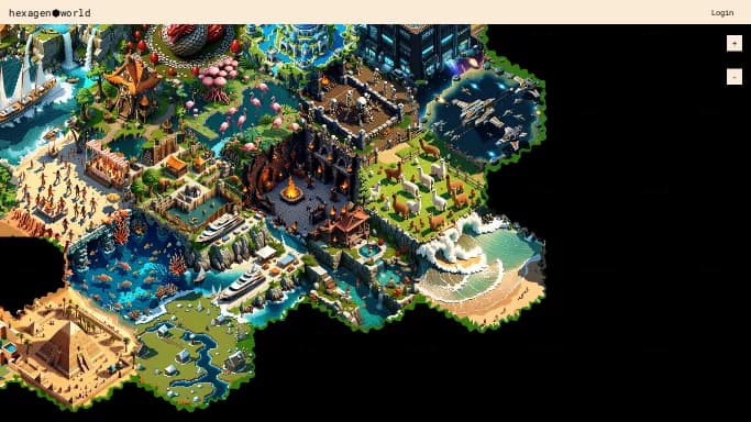 Hexagen World AI — бесплатная нейросеть в играх.