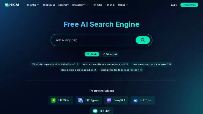 HIX.AI — платная нейросеть для написания текста, для копирайтинга.