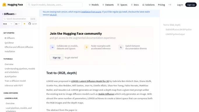 LDM3D — бесплатная нейросеть undefined.