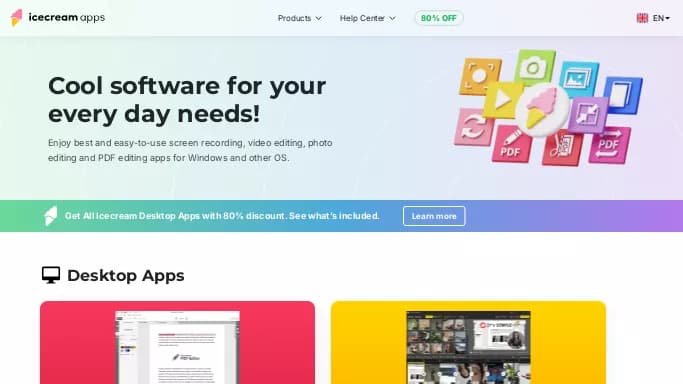 Icecream Apps Ltd — платная нейросеть для помощи в автоматизации. Бесплатная версия с ограниченным функционалом, есть платные тарифы.