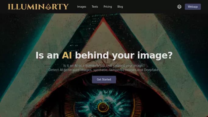 Illuminarty — бесплатная нейросеть для определения ИИ, для копирайтинга. Бесплатная версия с ограниченным функционалом, есть платные тарифы.