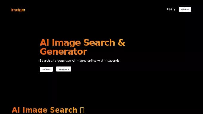 Imaiger — бесплатная нейросеть для поиска.