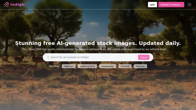 imAIgic — бесплатная нейросеть для генерации промптов.