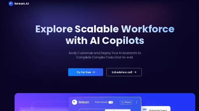 iMean Shopping — бесплатная нейросеть для маркетинга, для повышения продуктивности.