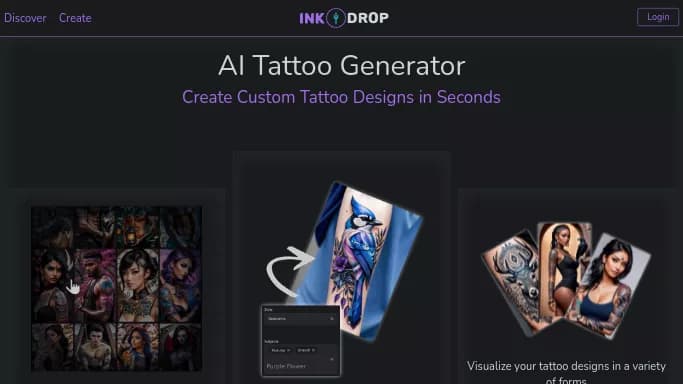 InkDrop — бесплатная нейросеть для создания изображений, для повышения продуктивности.