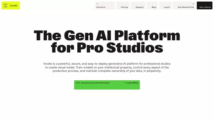 Invoke — платная нейросеть для создания изображений.