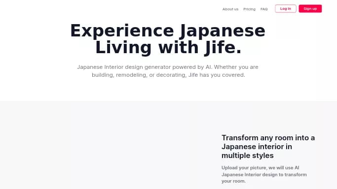 Jife — бесплатная нейросеть в сфере недвижимости и архитектуры. Бесплатная версия с ограниченным функционалом, есть платные тарифы.