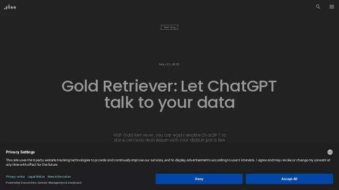 Gold Retriever — бесплатная нейросеть — чат-бот. Бесплатная версия с ограниченным функционалом, есть платные тарифы.