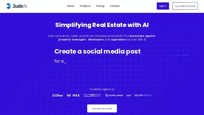 Jude AI — бесплатная нейросеть в сфере недвижимости и архитектуры. Бесплатная версия с ограниченным функционалом, есть платные тарифы.