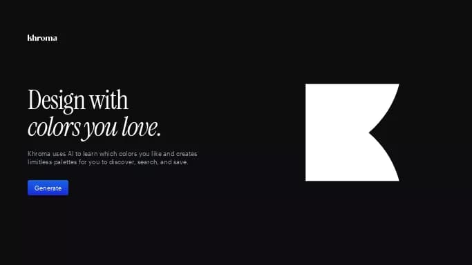 Khroma — бесплатная нейросеть для создания изображений, для дизайна.