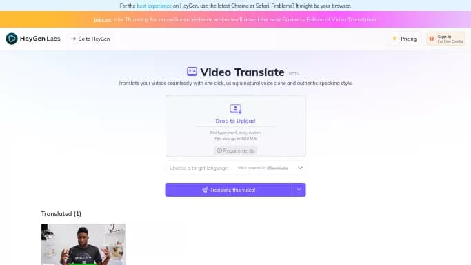 HeyGen AI — бесплатная нейросеть для создания аватаров и цифровых 3D персонажей. Бесплатная версия с ограниченным функционалом, есть платные тарифы.
